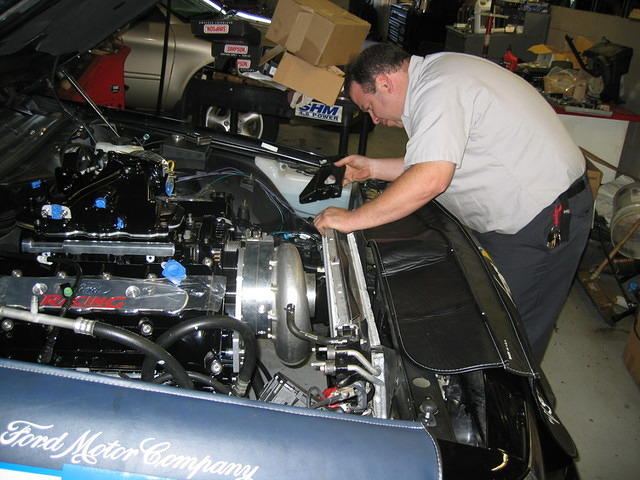 Scott Levine Installing Supercharger