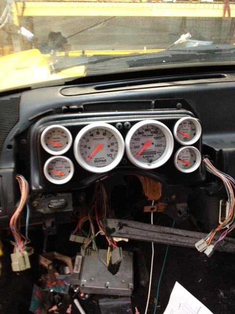 Yellow Car Dash